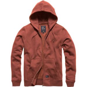 Vintage Industries Sweatjacke Redstone Hooded Sweatshirt Faded Red