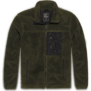 Vintage Industries - Kodi Fleece Jacket - Donkergroen - Fleece