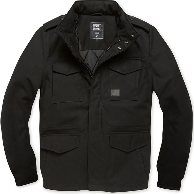 Vintage Industries - Brent Parka - Tussenjas - Zwart - Polyester/Katoen