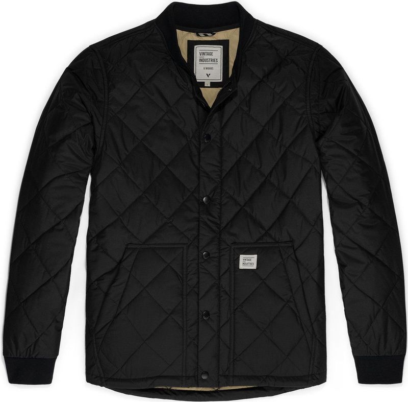 Vintage Industries Steppjacke Brody Jacket Black-S