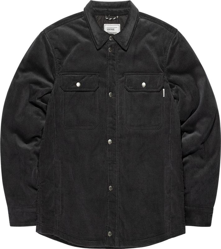 Vintage Industries - Steven Padded Shirt Jacket - Zwart - Tussenjassen