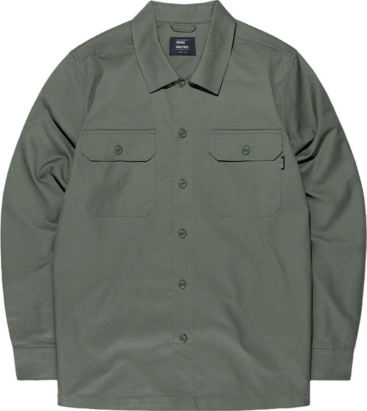Vintage Industries - Hemd Harris Shirt 3550 - Light Olive