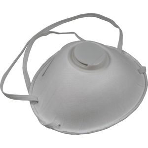 Benson Stofmasker Gevormd met Ventiel - Wit - CE Keur - FFP2