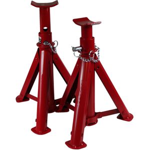 Benson - Inklapbare Assteunen - Rood - Set van 2 - 3 Ton