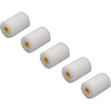 Benson Mini schuimroller - 5 stuks - 5,5 cm - recht - voor precisieschilderwerk