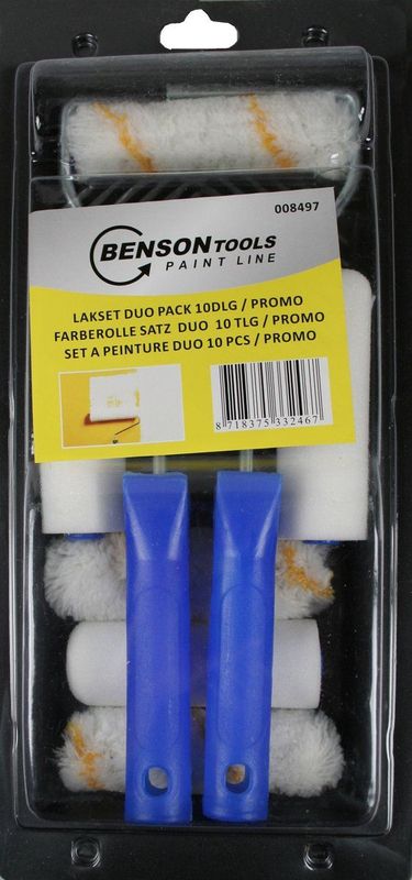 Benson Duo lakset - 10 extra rollers - veelzijdig - efficiënt - 10-delig