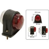 Benson Breedtelamp Rubber Licht Rood - Wit 12V - 5W - 74 mm