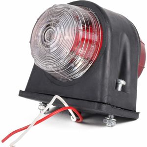 TOTMOX 8-delige zijmarkeringslichten 12V/24V aanhangerverlichting Universele LED-markeringslichtindicator Voorste achterlichten voor vrachtwagenaanhangwagen Van Caravan Vrachtwagen Autobus, wit