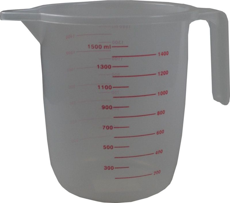 Benson Maatbeker - Kunststof - 1500 ml - Handvat - Maataanduidingen