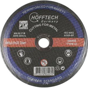 Hofftech Doorslijpschijf - Metaal - 180 x 3.0 mm