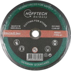 Hofftech Doorslijpschijf voor steen - Extra dun - 230 x 2.0 mm - Hoge snelheid - Lange levensduur