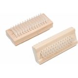 Benson Houten nagelborstel - dubbelzijdig - 10 x 4.5 cm - 2 stuks