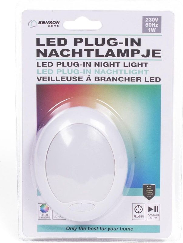 Benson Nachtlampje - Multi Color - 85 X 30 Mm
