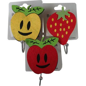 Benson Haak Zelfklevend - Diverse modellen Aardbei, Appels - Mix