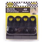 Benson Tenttapijt Clips met Schroef - Zeil Clip Set Prof. - 4 stuks