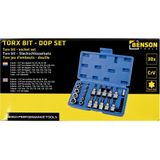 Benson Torx - Bit - & Doppen Set - 30 delig