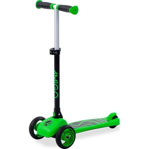 Twister opvouwbare 3-wiel kinderstep met voetrem groen/zwart