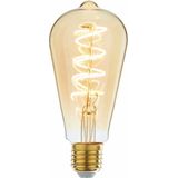E27 Edisonlamp LED - 4W dimbaar - Amber