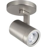Highlight - Opbouwspot Aston - Nickel - Metaal - Rond - GU10 - 1-voudig - ⌀ 10cm