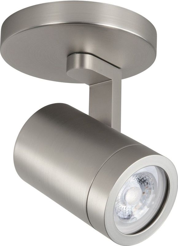 Highlight - Opbouwspot Aston - Nickel - Metaal - Rond - GU10 - 1-voudig - ⌀ 10cm