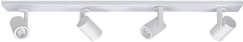 Highlight - Opbouwspot Aston - Wit - Metaal - Langwerpig - GU10 - 4-voudig - 91,5 cm