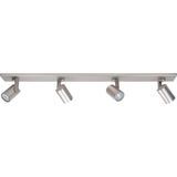 Highlight - Aston - Opbouwspot - Nickel - Metaal - 4-voudig - 91,5cm