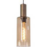Highlight - Hanglamp Perugia 3+2 lichts L 120 cm zwart amber