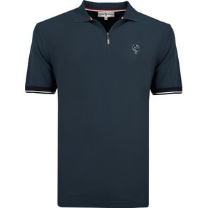 Heren Polo Stroke - Jeans Blauw