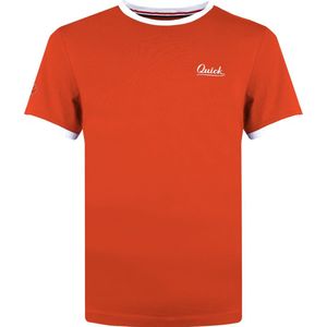 Heren T-shirt Captain - Koraalrood Wit