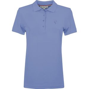 Q1905 Polo shirt square blauwpaars