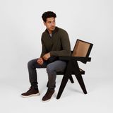 Heren Trui Kralingen - Leger Groen