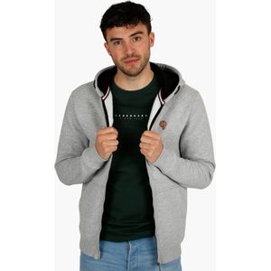 Q1905 - Velp - Sweatvest - Midden Melange - Met Capuchon