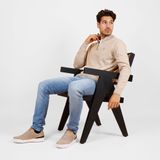 Heren Trui Kralingen - Licht Taupe - Schipperstruien