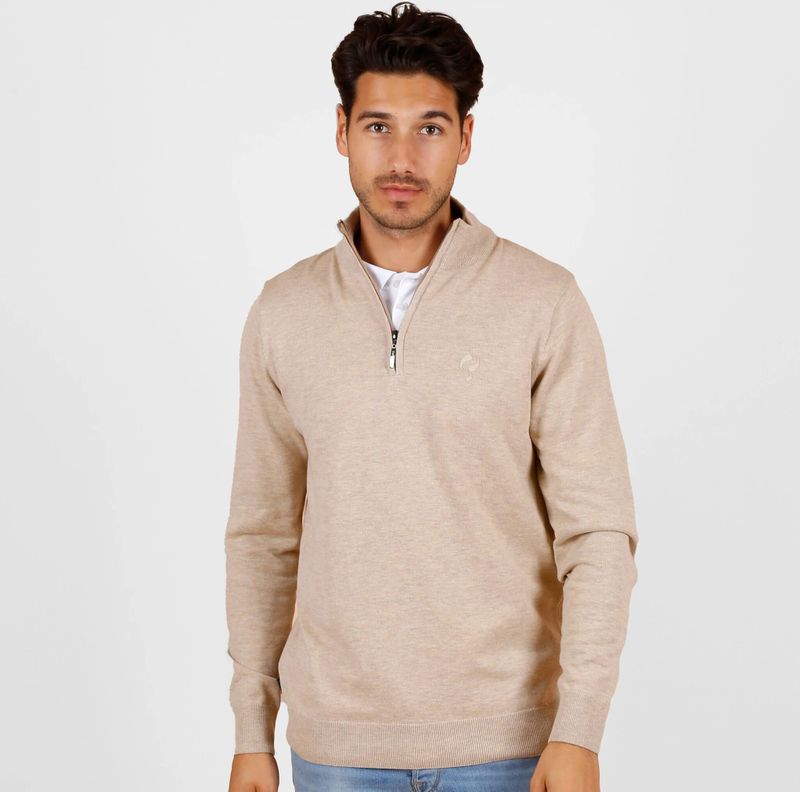 Heren Trui Kralingen - Licht Taupe - Schipperstruien