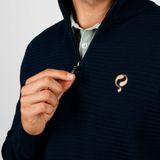 Q1905 - Woudrichem - Trui - Donker - 100% Katoen - Halve Ritssluiting