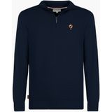 Q1905 - Woudrichem - Trui - Donker - 100% Katoen - Halve Ritssluiting