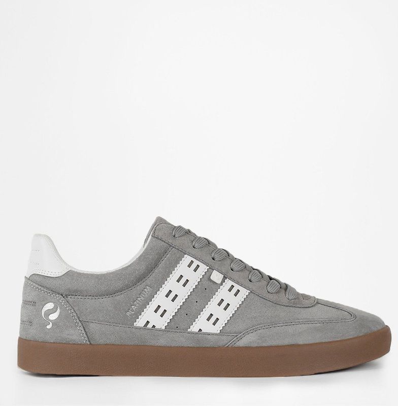 Q1905 - Sneaker - Lichtgrijs/Offwhite - Suède - Rubberen Zool