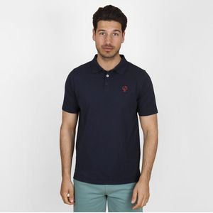 Q1905 - Polo - Rood-Wit-Blauw - Piqué Katoen - Korte Mouwen