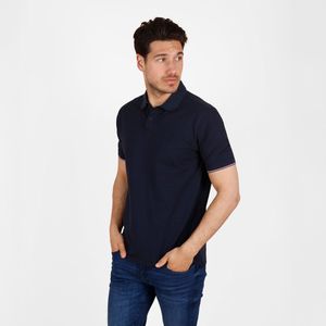 Q1905 - Heren Polo - Donkerblauw - Katoenmix - Korte Mouwen