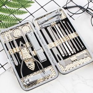 Manicureset & Pedicureset | 19-Delig | Met RVS-Staal | Duurzaam en Compact | Complete Verzorgingsset