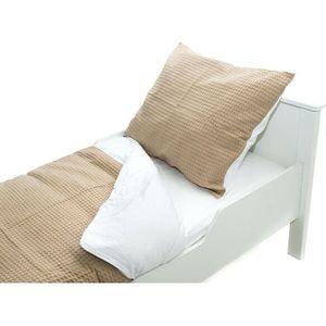 Babywellness - Dekbedovertrek Junior - Honey Cream - 120 x 150 cm
