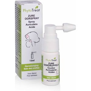 Phytotreat - Zure Oorspray - 15 ml - Verzorging voor Oren van Hond en Kat