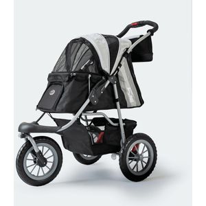 InnoPet Comfort EFA - Hondenbuggy - Zwart Grijs - 87x50x102 cm - tot 25 kg