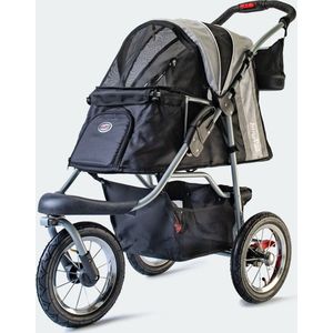 InnoPet Comfort AIR ECO - Hondenbuggy - Zwart/Zilvergrijs - 96x53x104cm
