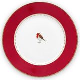 Pip Studio Love Birds Red Bord 17 cm (Set van 6)
