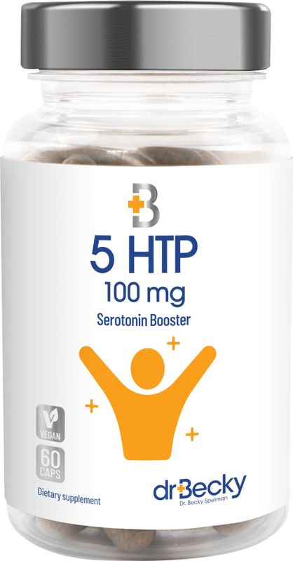 5-HTP - Serotonine Booster - 100 mg - 60 Vegan Caps - Hoog Geconcentreerd Extract