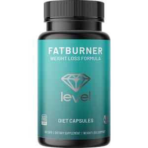 Level FatBurner | 60 vegan caps | Afvallen | Afslankpillen en Meer Energie | Professioneel Supplement | Afvalpillen