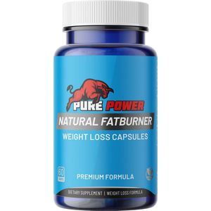 Pure Power Natural Fatburner | 60 vegan caps | Afslankpillen | Weight Loss Caps | Helpt bij het Verminderen van Lichaamsvet | Draagt bij aan Extra Energie | Vermindert het Honger Gevoel | Draagt bij aan een Snellere Stofwisseling | Natuurlijk, Veilig