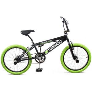 Freestyle BMX 20" Royal-Bugatti  - mat zwart met groene banden