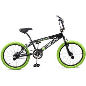 Royal Freestyle - BMX 20" - Mat Zwart - Groene Banden